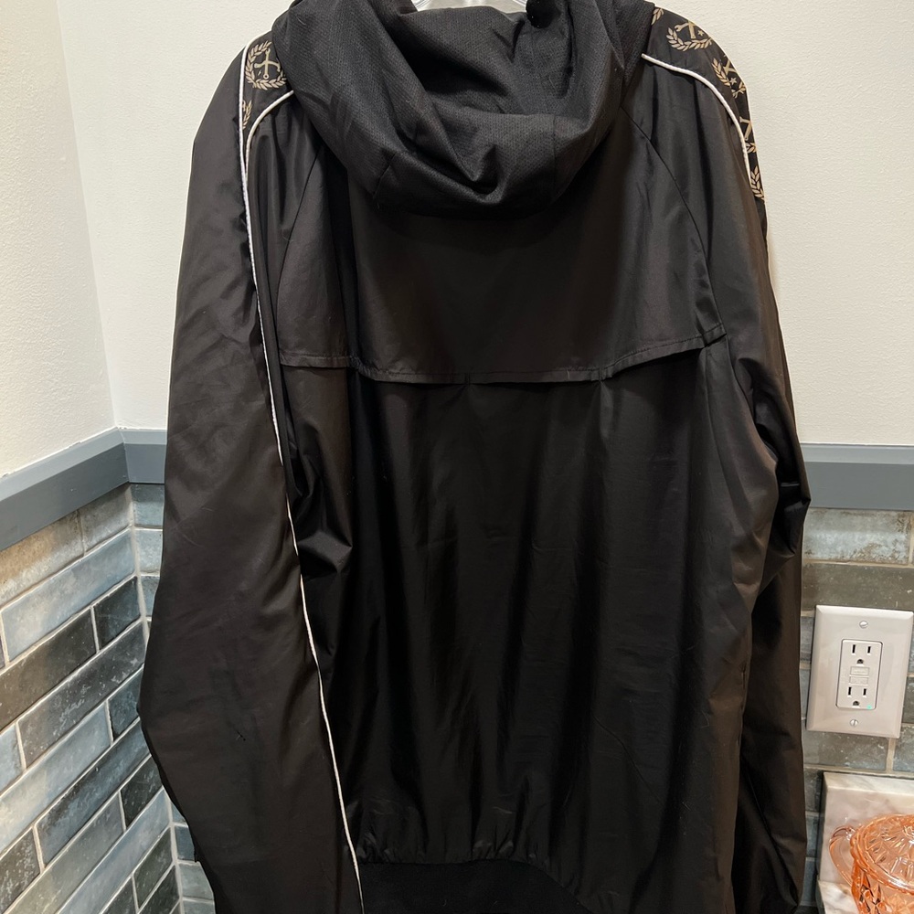 DIXXON Black Hooded Windbreaker with Crest Logo - Picture 6 of 7